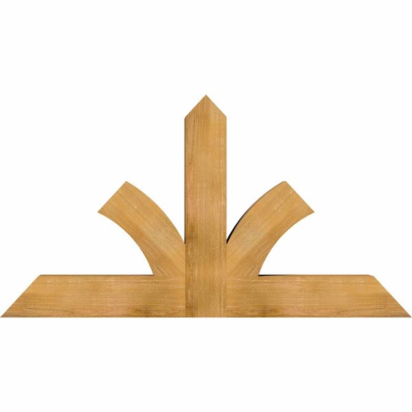 Ekena Millwork Richland Rough Sawn Timber Gable Bracket, Western Red Cedar, 60"W x 32"H x 6"D x 6"F, 13/12 Pitch GBW060X32X0606RIC00RWR - main
